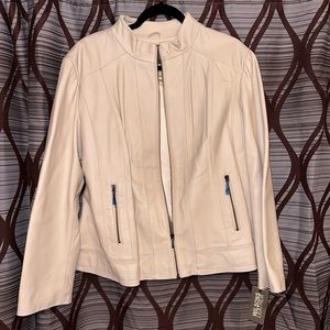 Women’s leather jacket. Plus Size